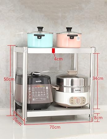 Amazon.com: Estante de almacenamiento 2 niveles soporte para ...