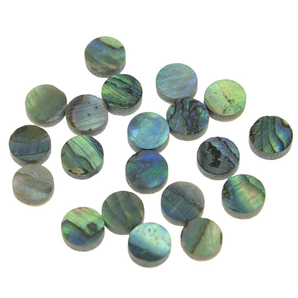 KAISH 20pcs 6x2mm Natural Paua Abalone Shell Guitar Inlay Fingerboard Dots — image 1