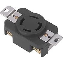 4 Holes Flush Mounting Locking Receptacle, 30Amp 277/480V 3