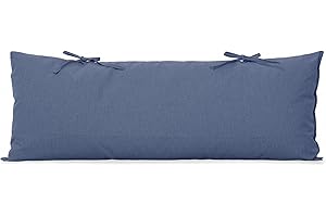 SUNCREAT Detachable Extra Large Outdoor Hammock Pillow with Ties, Navy