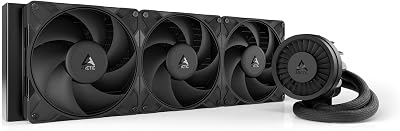 Liquid Freezer III Pro 420 - Arrefecedor de CPU AIO, 3 x 140 mm Refrigeração a Água, Radiador de 38 mm, Bomba PWM, Ventoinha VRM, AMD AM5/AM4, Quadro de Contacto Intel LGA1851/1700 - Preto