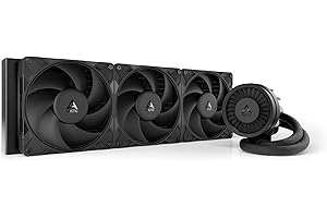 ARCTIC Liquid Freezer III Pro 420 - AIO CPU Cooler, 3 x 140 mm Water Cooling, 38 mm Radiator, PWM Pump, VRM Fan, AMD AM5/AM4,