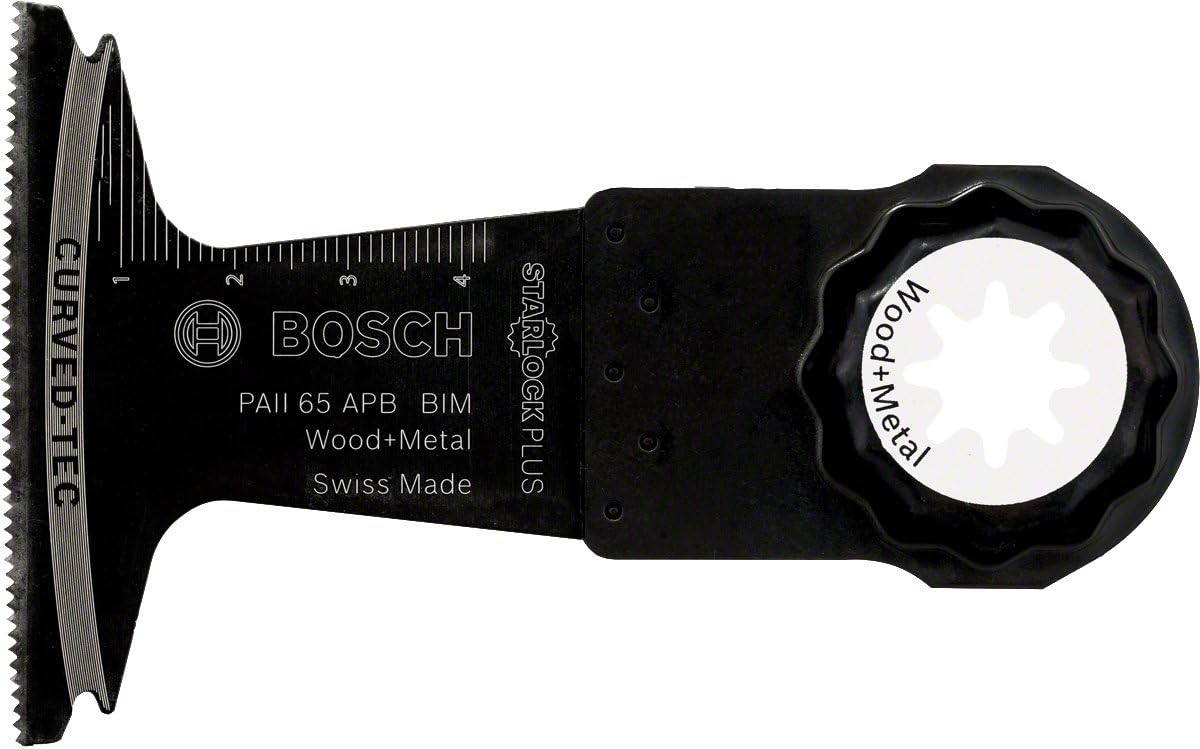 Bosch Professional BIM Plunge Cut Saw Blade PAII 65 APB Starlock Plus (for Wood and Metal 65 x 50 mm