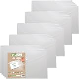 eco-eco A4 50% Recycled Clear Wallet with Press Stud 310x238mm Pack 25