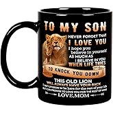 Fatbaby To My Son Coffee Mug Gifts from Mom, Birthday Christmas Father’s Day Gifts for Son from Mom Tea Cup 11oz