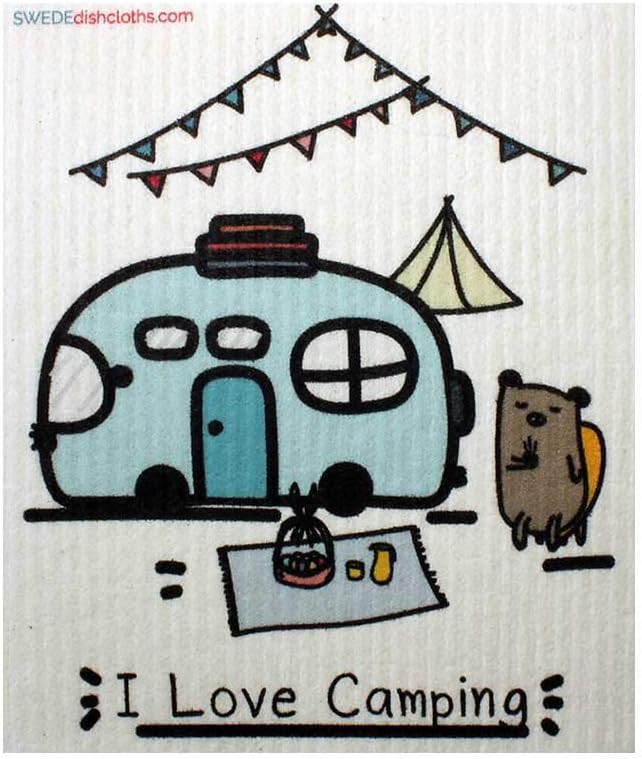 Mixed Camping Set of 3 Cloths Swedish Dishcloths (One of Each Design) | ECO Friendly Sponge Cloth | Paper Towel Replacement: Home & Kitchen