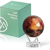 MOVA Self Rotating Globe, Mars Signature (6") | solar powered globe, no batteries or cords, gift for astronomy lovers, premium kinetic display, space desk decor