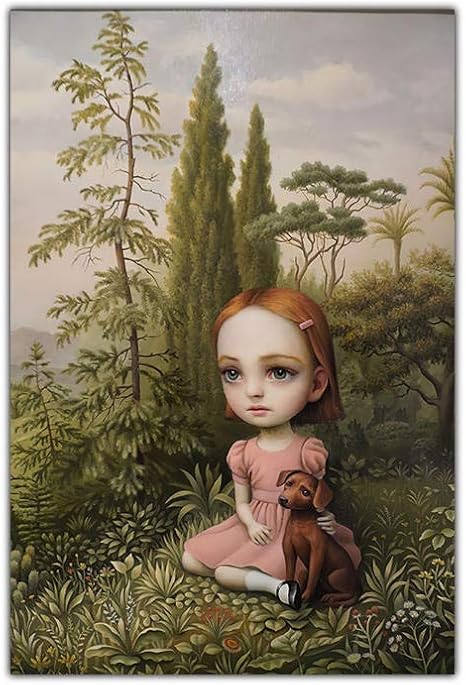 Amazon マーク ライデン 幼稚な奇妙な闇の世界 キャンバスアートパネルポップシュールな油絵アートパネルワークポスターモダンな壁画北欧の家の装飾50x70cmフレームなし アートフレーム ポスター オンライン通販