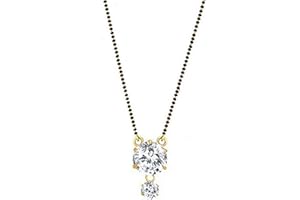 Efulgenz Indian Bollywood Traditional Gold Tone CZ Mangalsutra Pendant Necklace Jewelry for Women