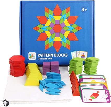 educational wooden pattern blocks