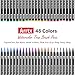 Arrtx Watercolor Markers, 48 Colors Real Brush Pens Water Based Watercolor Brush Pens with Flexible Brush Tips for Painting, Drawing, Coloring, Calligraphy, Manga and More