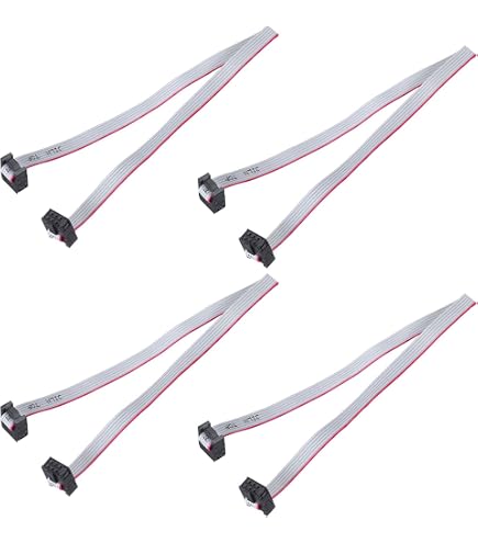 4 Pin Ribbon Meccanity 12-Pin Ribbon Cable - 24AWG 3m For JTAG/ISP ...