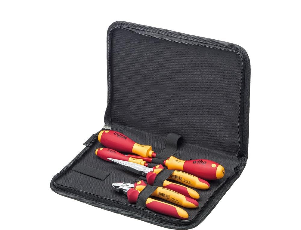 Wiha Z99000206 "Professional Electric Mix" Tool Set, Multi-Colour, 5-Piece