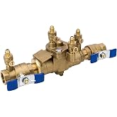 3/4 Inch 009M3-QT Reduced Pressure Zone Assembly RPZ Backflow Preventer | Bronze Body, Quarter Turn Ball Valves, Prevent Backpressure And Backsiphonage