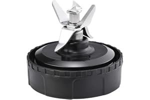 GAHSELEC Blender Blade Fit for Ninja, Replacement Parts 6 Fin Male Blade with Rubber Gasket, Blender Accessories Compatible with Nutri Ninja Auto IQ BL620C BL660 BL740 BL780 QB3000, Only Fit 16oz Cups