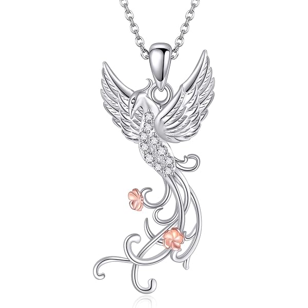 Collier Phoenix En Argent Sterling Avec Pendentif En Forme De Phœnix, Cadeau Pour Femme