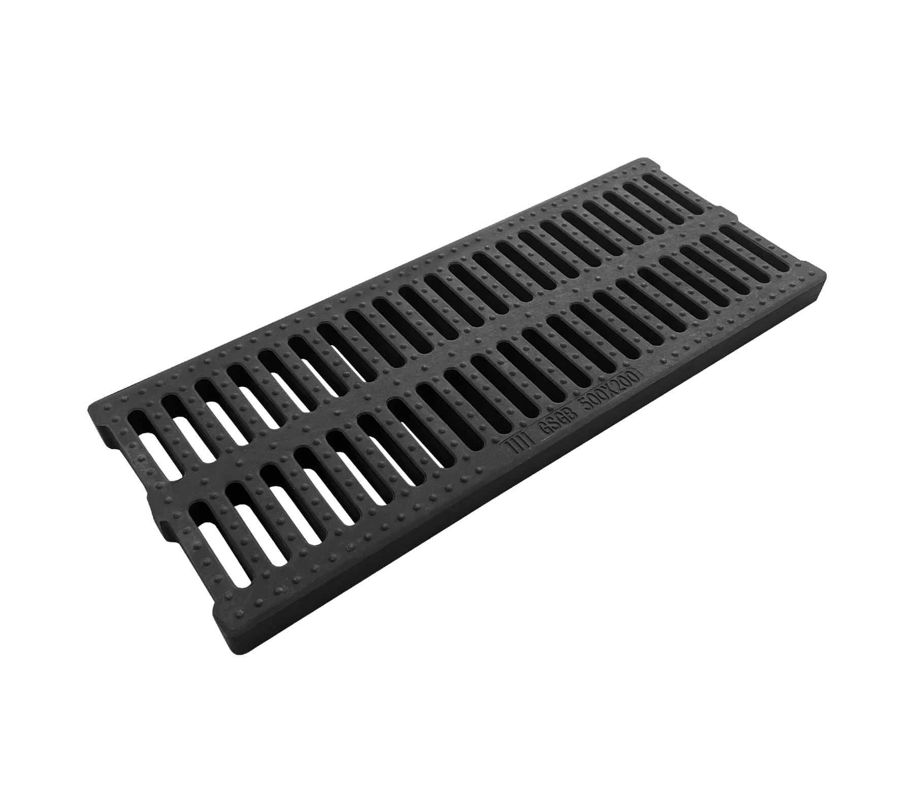 NATOTELA Polymer Plastic Drain Grating-500x200x25mm Rectangular Storm Channel Grating Garden Drainage Grates Outdoor Trench Cover for Houseside pavement Yard Patio commercial — image 1
