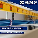 Brady BradyGrip M210/M211 Print-on Hook Material 6.35mm x 6.40m Black on White view 5