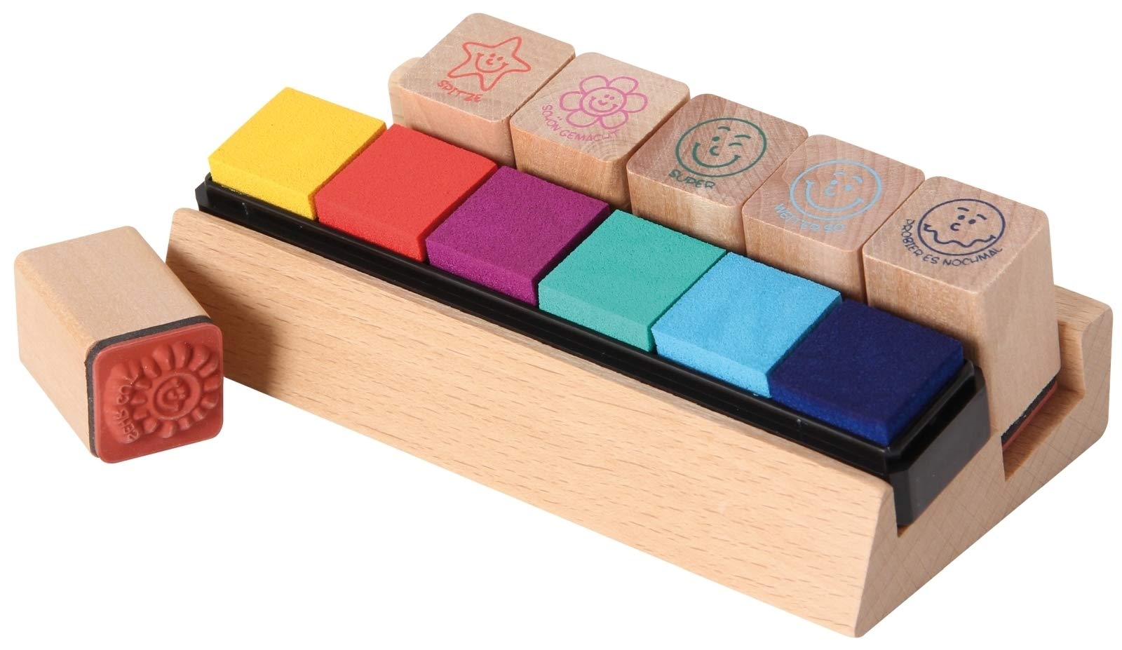 Trendhaus Trendhaus928009 Wooden Stamp Set (6-Piece)