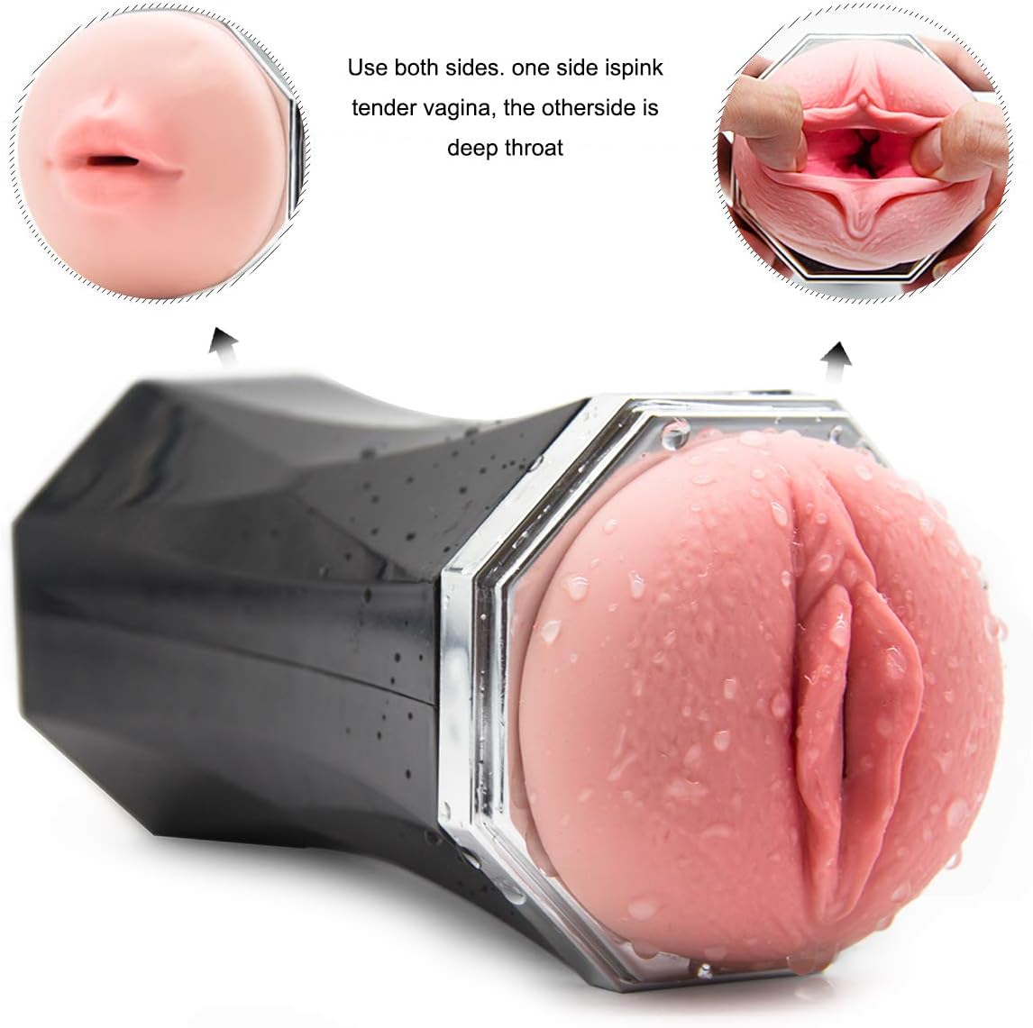 Men's Underwear USB Rechargeable Fully Automatic Piston Cup Strong Suction 360 Rotating Electronic Massage Cup Pocket Puss-ey Stroker for Male, Sucking Vibrating Pussy Toys for Man Gift