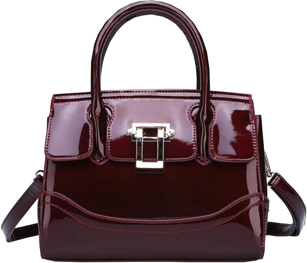 Women Patent leather Purses Shoulder bag Casual Crossbody handbag