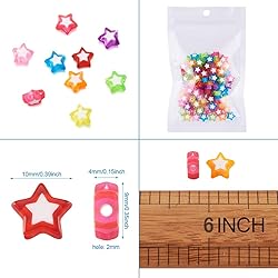 Craftdady 100pcs Transparent Random Mixed Colors