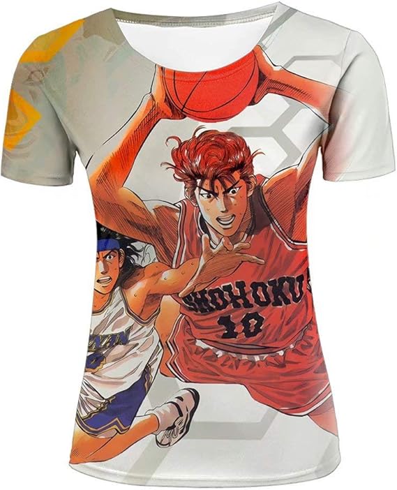 QUATEE Japan Anime Slam Dunk T-Shirts Unisex 3D Printed Summer Cool