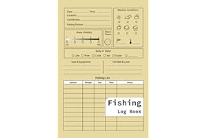 Fishing Log Book: Fishing Journal For professional Fisherman To Record Fishing Trip Experiences, 6x9, 100 Pages