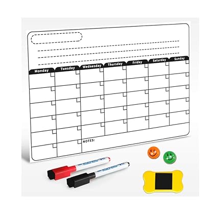 Oficina y papelería Calendario seco borrado magnético, Frigorífico ...