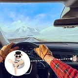 URAQT Bear Pilot Retro Air Freshener Vent Clip with 2 Fragrance Tablets Brown view 8