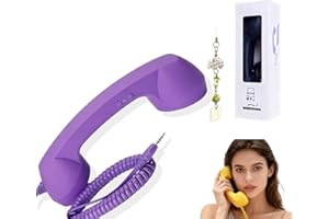 Retro Phone Handset, Retro Phone Handset for iPhone, Type-C Retro Telephone Wired Handsets Vintage Old School Style Landline 