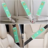 URAQT Car Seat Belt Pads 2PCS Green Lion Pattern Kids Universal Protector view 4