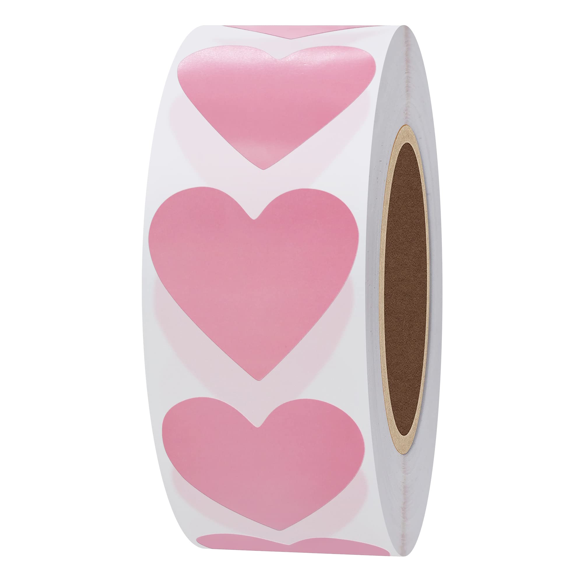 Hylabelest Color Coding Dot Labels 30mm Love Heart Stickers (Pink)