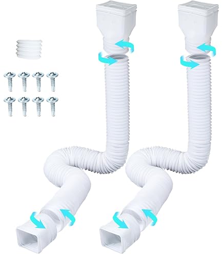 Rallonge De Gouttière Drain Away 4 Ft – Frost King, En Caoutchouc Vert
