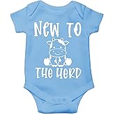 Belle Homie New To The Herd - Funny Baby Essentials Bodysuit - Cute Baby Girl Clothes Newborn Boy Outfit