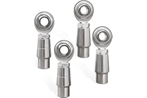 3/8 x 3/8-24 Heim Joint Rod End Kit With Tube Adapters and Jam Nuts, Economy Panhard Bar Kit .058 Bungs, LH and RH, 2 Set