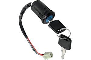 DANBOJIT Electric Scooter Key Ignition Switch Set with Cap for 50cc 70cc 90cc 110cc 125cc 150cc 200cc 250cc Motorcycle ATV Tao Tao Sunl ATV Dirt Bike Electric Scooter 4 Wire 4 Pin 150cc ATV Ignition Switch
