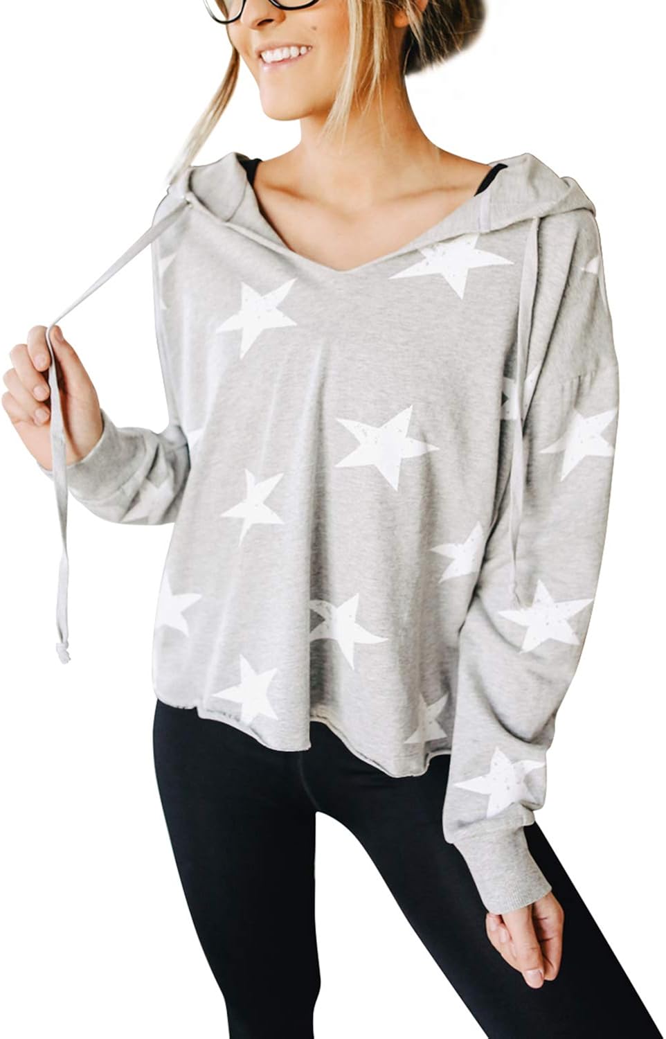 womens star hoodie