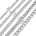 4-8.5MM 16-36 Inches Stainless Steel Curb Chain Necklace Mens Womens Necklace Jewelry