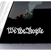 Sunset Graphics & Decals We The People Vinyl Car Decal Sticker Constitution | Cars Trucks Vans Walls Laptop | White | 7.5 inches | SGD000227