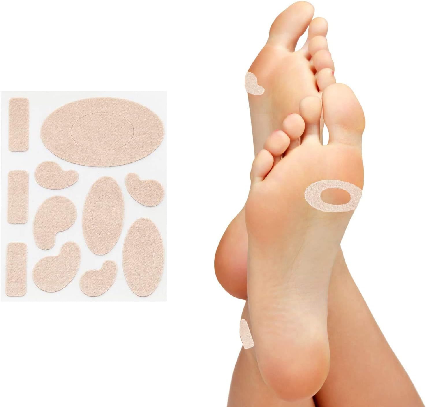 Moleskin Pre-Cut Patches - 10 Sheets of 11 Pieces: Health & Personal Care