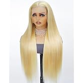 Stybee 30 Inch 613 13x6 Lace Front Wig Human Hair 200 Density Straight Blonde Wig Human Hair Frontal and Back All 100% Human
