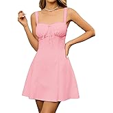 KUTUMAI Lace Square Neck Mini Dress Flowy A Line Short Graduation Dresses for Women Summer 2026