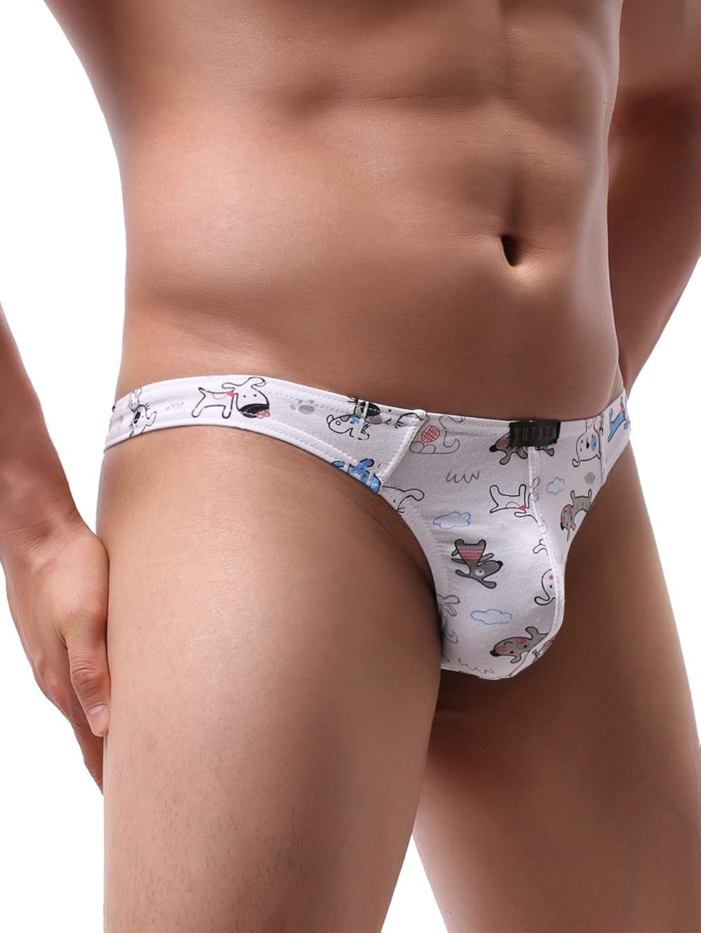 iKingsky Men's Cartoon Cotton Thong Underwear Lovely Mens T-Back Under Panties at  Men’s Clothing store
