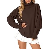 LILLUSORY Womens Oversized Chunky Sweaters 2025 Mock Turtleneck Long Pullover Tops Fall Winter Casual Knit Fashion Clothing