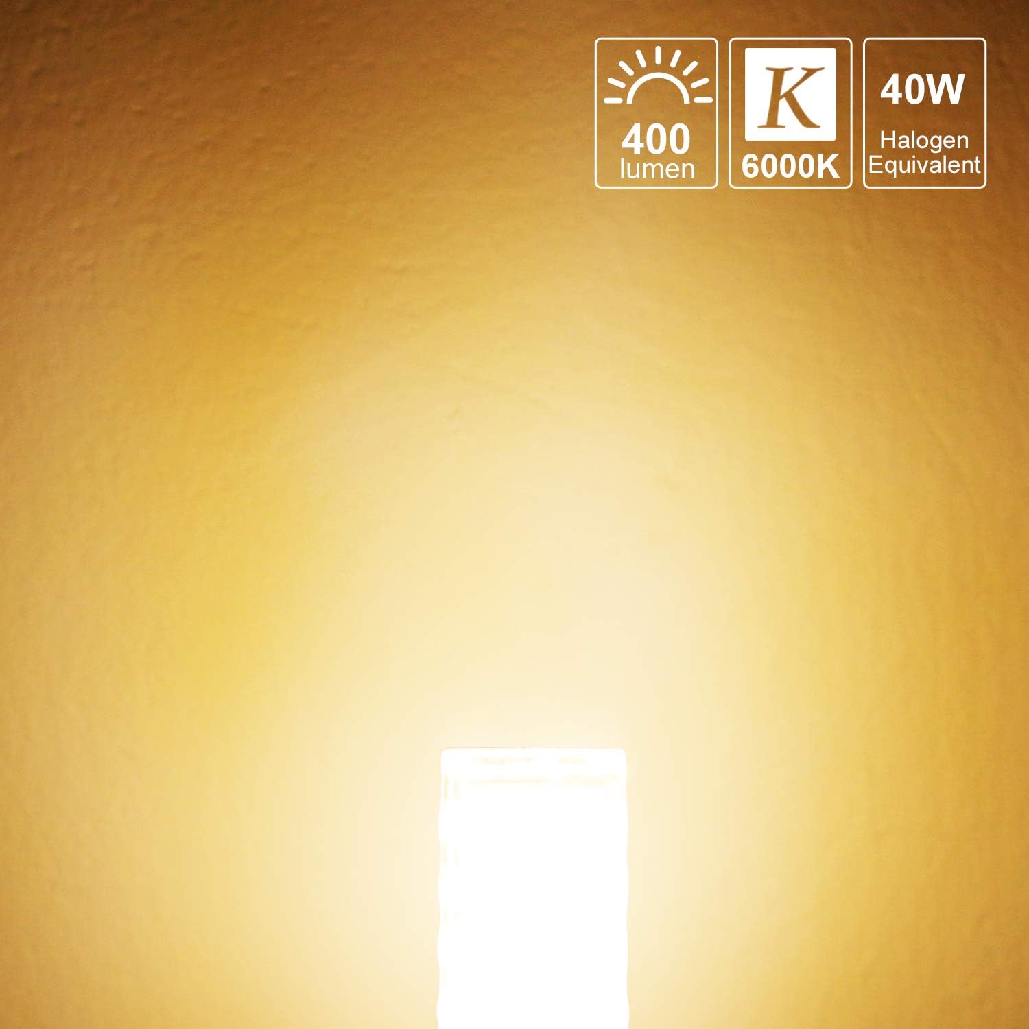 DiCUNO E14 Cooker Hood LED Bulb 3W, 30W Halogen Equivalent, 280LM, Warm White 2700K, E14 Ceramic Base - Image 5