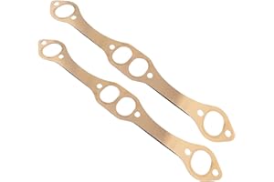 AAAWZDWD 2PCS for sbc Header gaskets Compatible with Chevy SB 327 305 350 383 Header Collector Gasket,SB Block Hugger Headers Gaskets