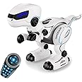 Remote Control Dinosaur RC Robot Smart Programmable T-Rex Toy for Kids - Walking Dancing Singing Roaring Dino Robots Toys with LED Lights Gift for Kids Age 3 4 5 6,7+