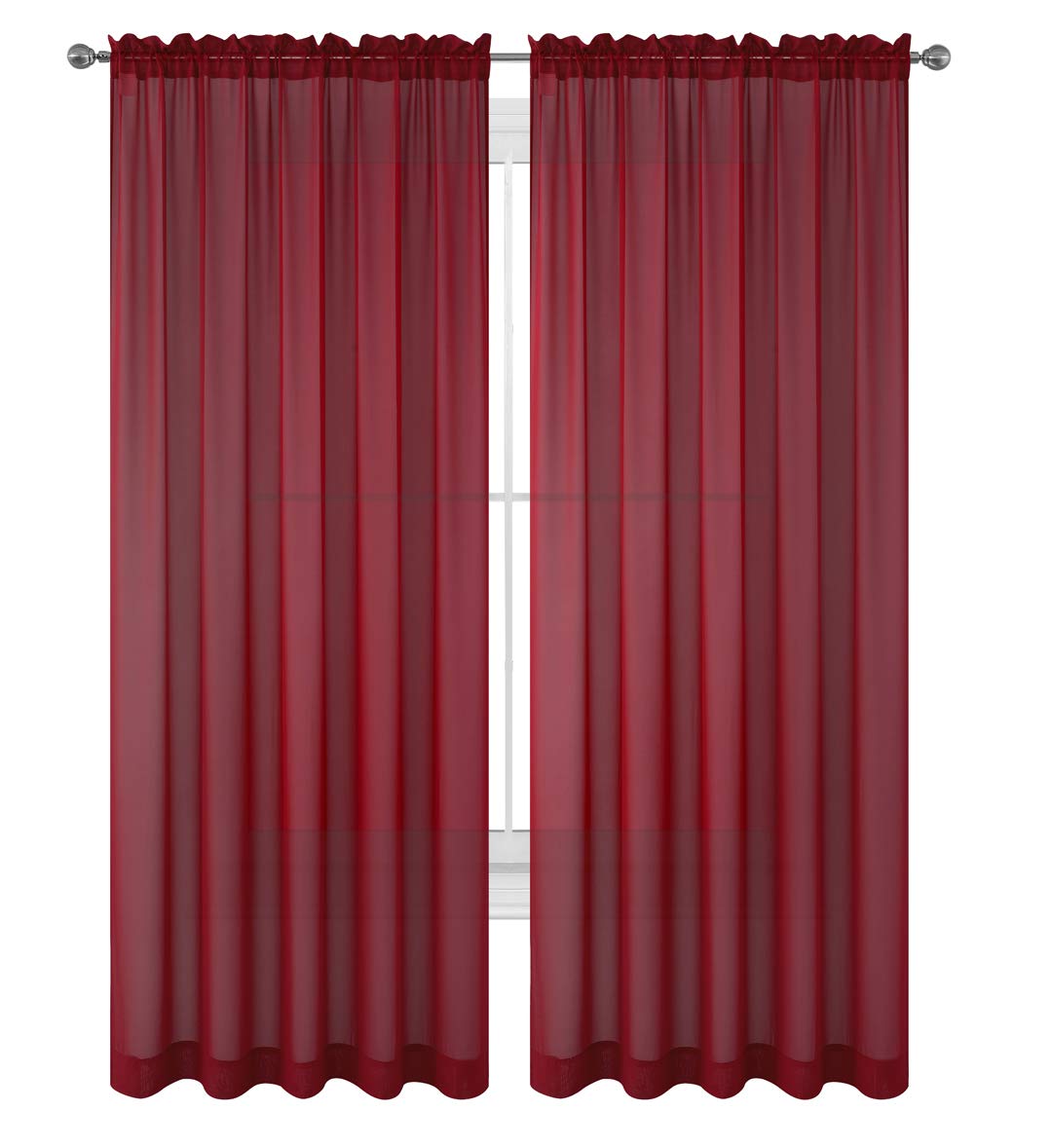 Best kitchen curtains burgundy long