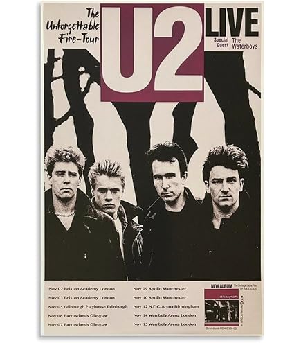 Amazon.com: U2 Poster: Multi-colored, 35L